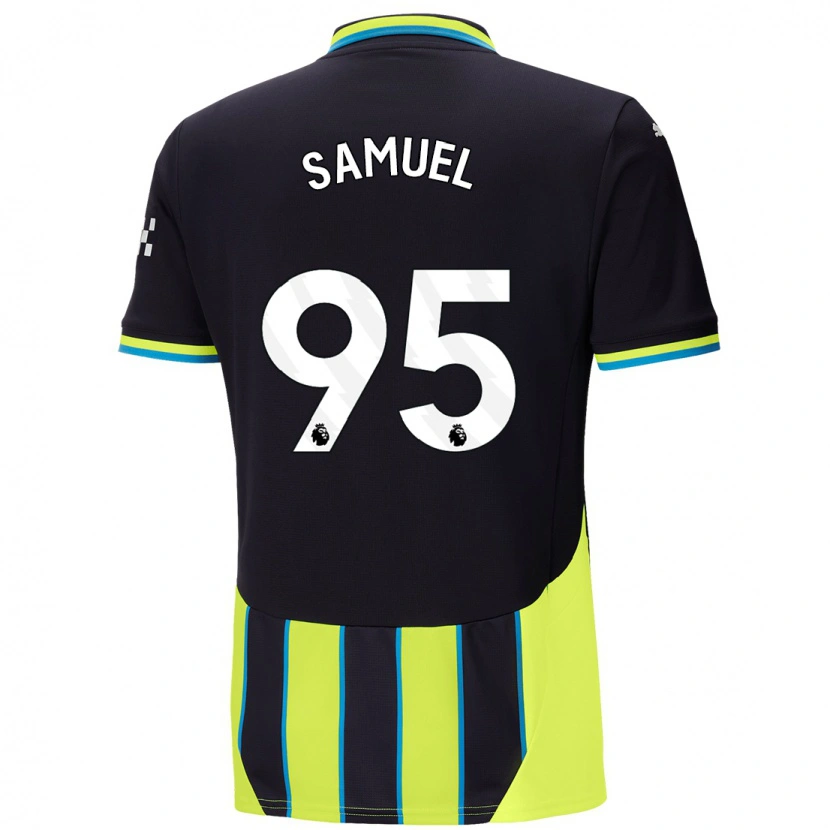 Danxen Donna Maglia Lakyle Samuel #95 Blu Giallo Kit Gara Away 2024/25 Maglietta