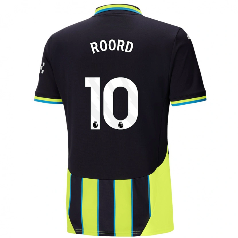 Danxen Donna Maglia Jill Roord #10 Blu Giallo Kit Gara Away 2024/25 Maglietta