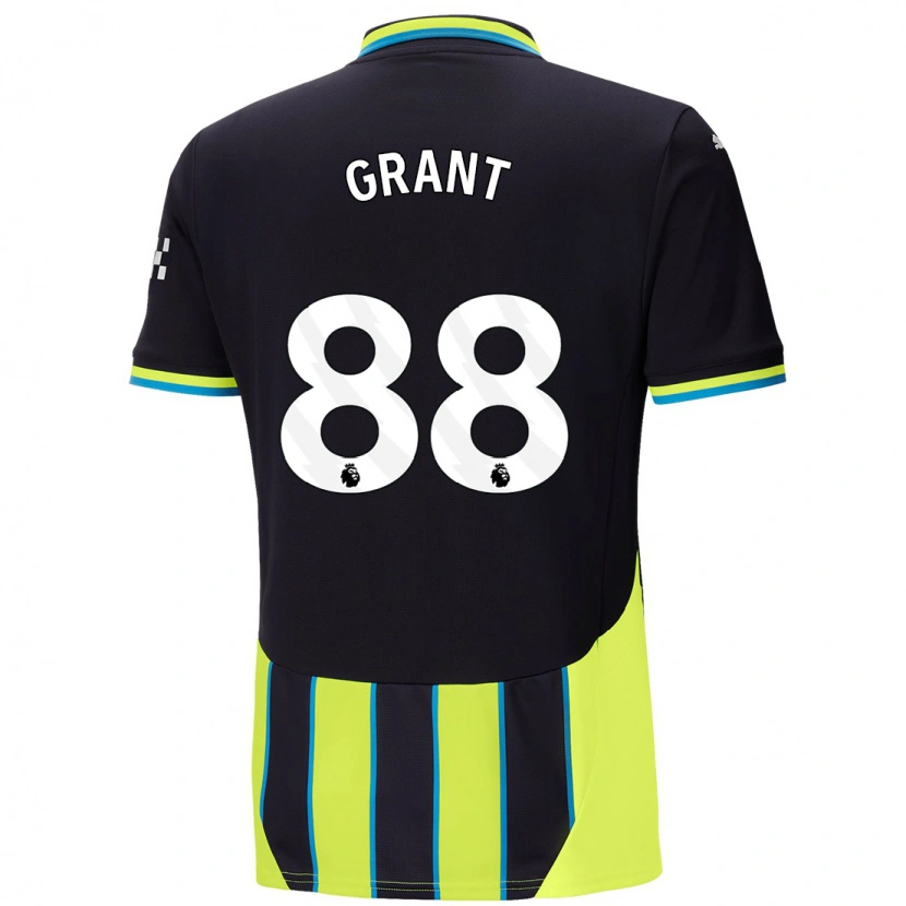 Danxen Donna Maglia True Grant #88 Blu Giallo Kit Gara Away 2024/25 Maglietta