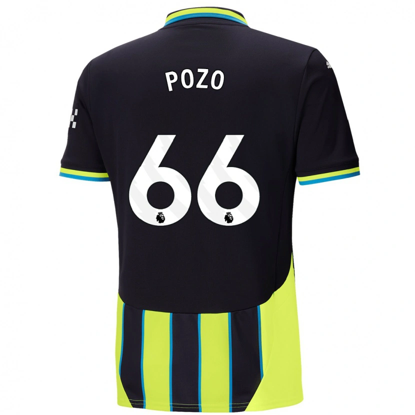 Danxen Donna Maglia Iker Pozo #66 Blu Giallo Kit Gara Away 2024/25 Maglietta