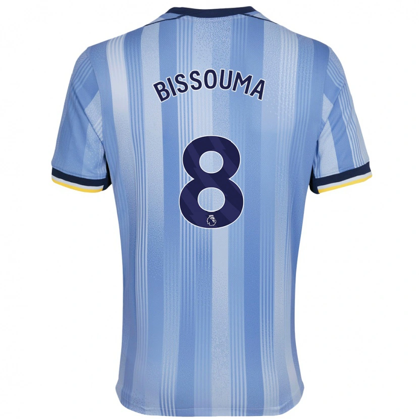 Danxen Donna Maglia Yves Bissouma #8 Azzurro Chiaro Kit Gara Away 2024/25 Maglietta