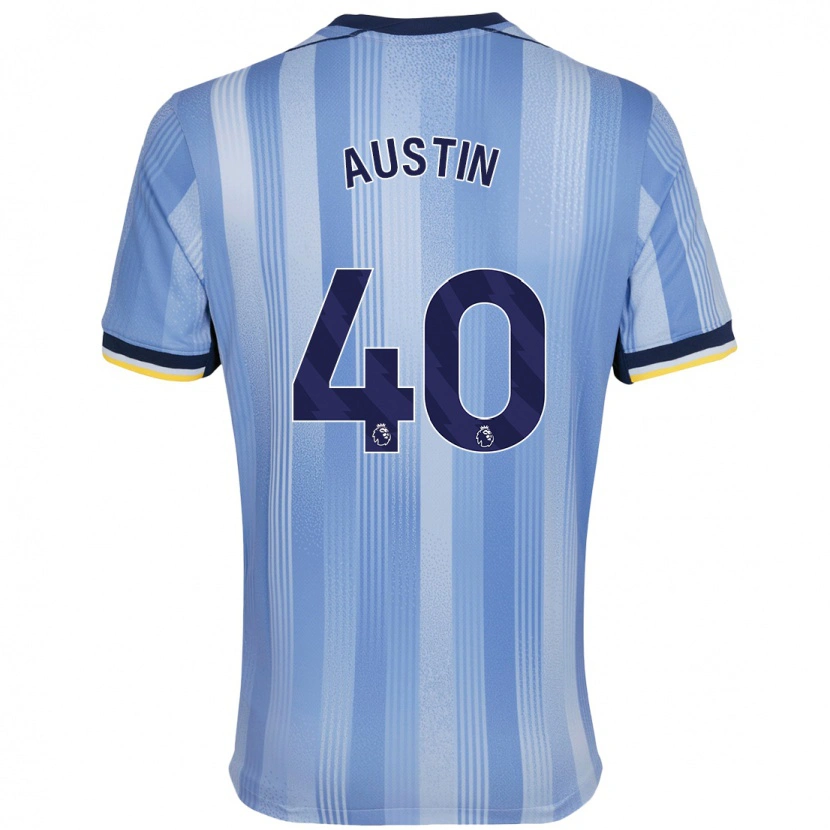 Danxen Donna Maglia Brandon Austin #40 Azzurro Chiaro Kit Gara Away 2024/25 Maglietta