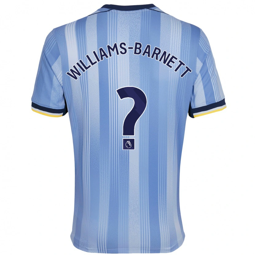 Danxen Donna Maglia Lucá Williams-Barnett #0 Azzurro Chiaro Kit Gara Away 2024/25 Maglietta