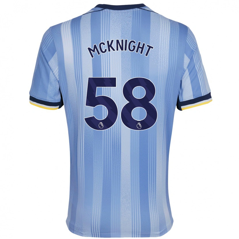 Danxen Donna Maglia Maxwell Mcknight #58 Azzurro Chiaro Kit Gara Away 2024/25 Maglietta