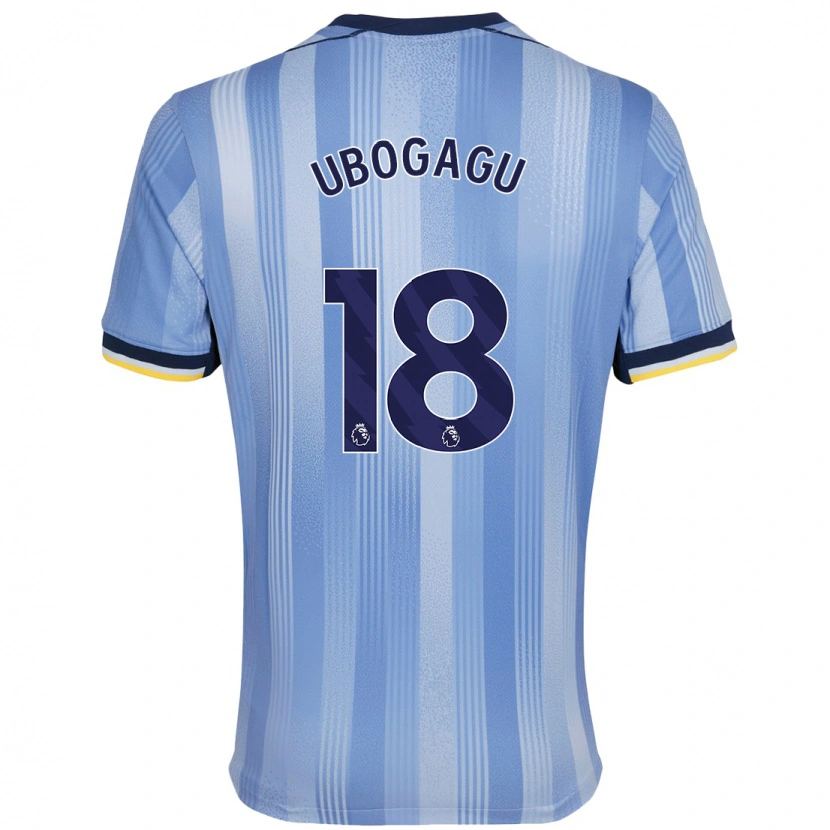 Danxen Donna Maglia Chioma Ubogagu #18 Azzurro Chiaro Kit Gara Away 2024/25 Maglietta