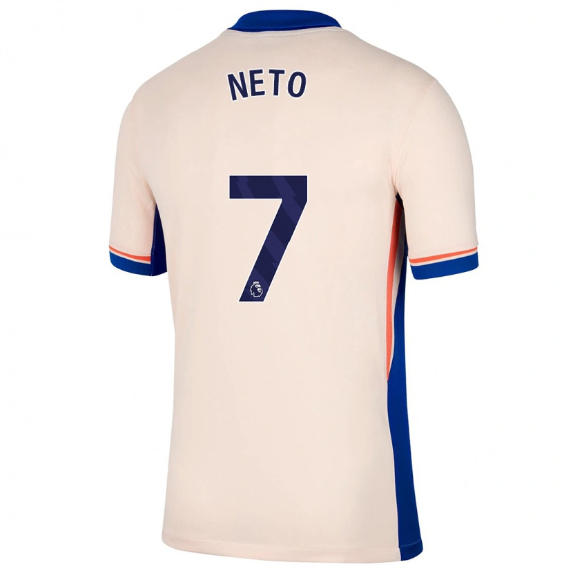 Danxen Donna Maglia Pedro Neto #7 Beige Chiaro Kit Gara Away 2024/25 Maglietta