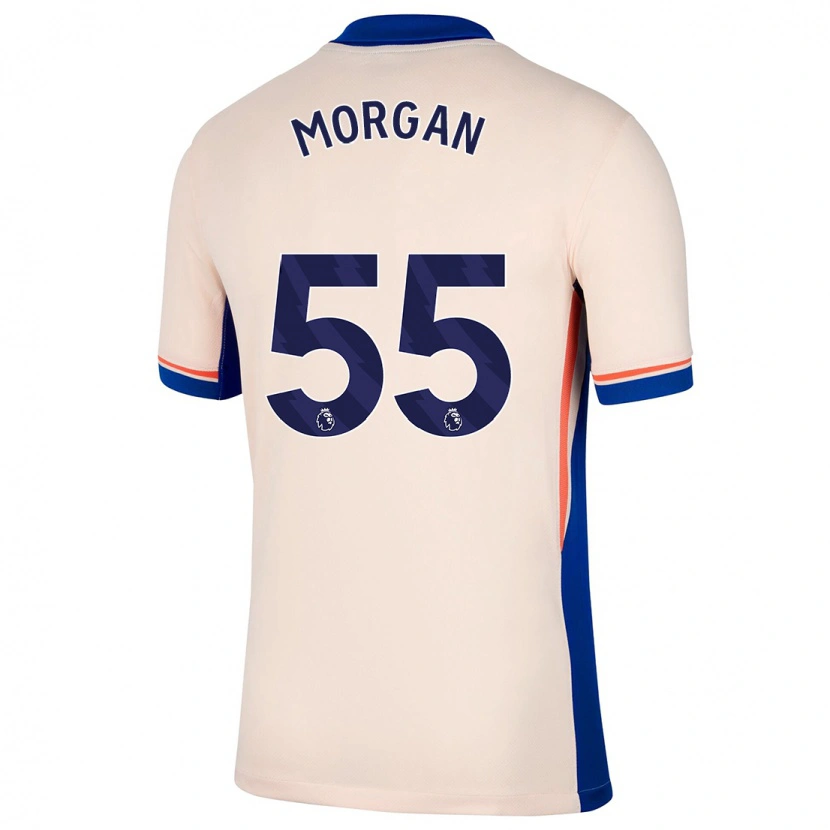Danxen Donna Maglia Jimmy-Jay Morgan #55 Beige Chiaro Kit Gara Away 2024/25 Maglietta