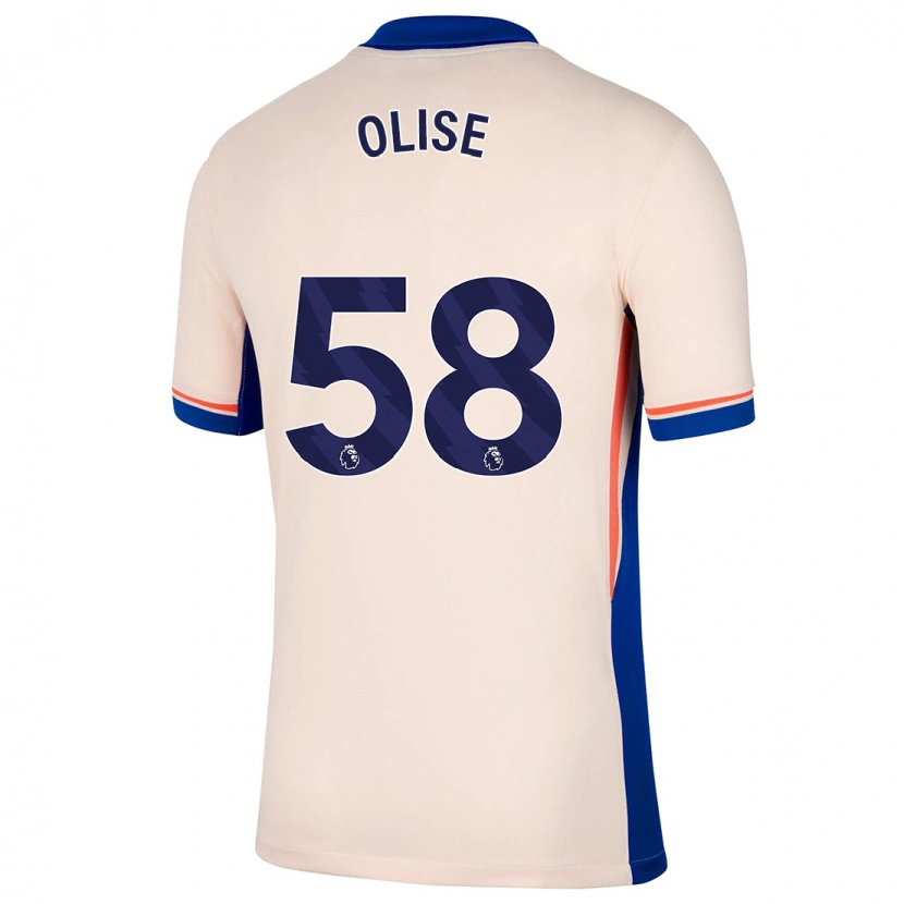 Danxen Donna Maglia Richard Olise #58 Beige Chiaro Kit Gara Away 2024/25 Maglietta