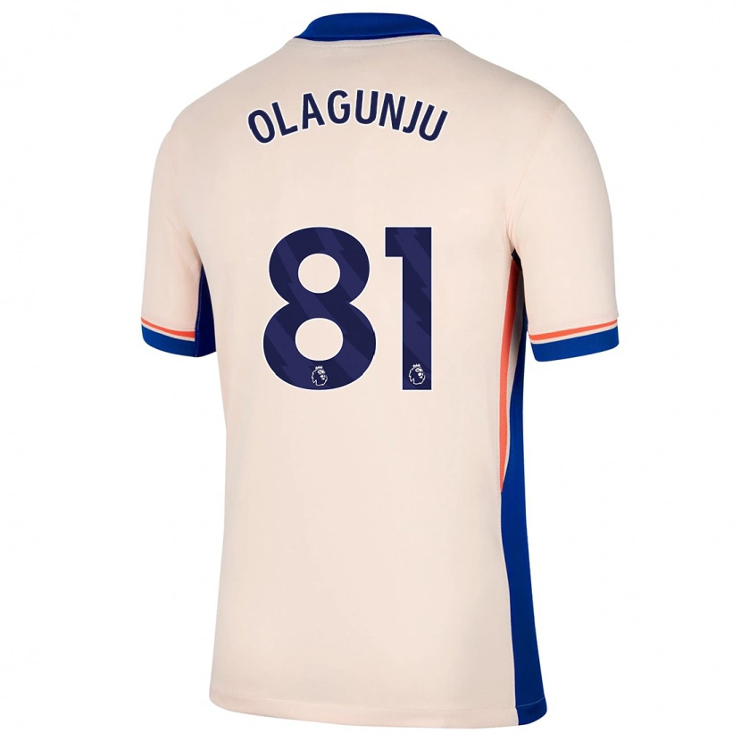 Danxen Donna Maglia Saheed Olagunju #81 Beige Chiaro Kit Gara Away 2024/25 Maglietta
