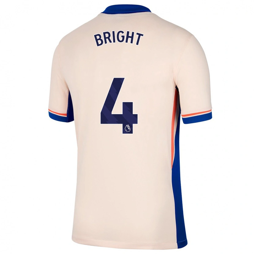 Danxen Donna Maglia Millie Bright #4 Beige Chiaro Kit Gara Away 2024/25 Maglietta