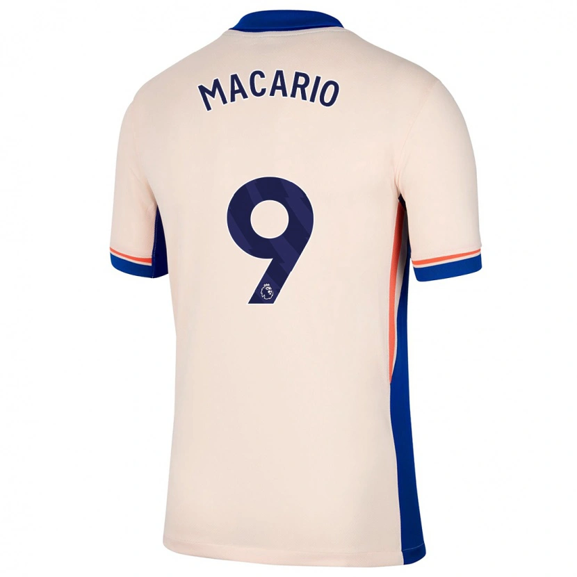 Danxen Donna Maglia Catarina Macario #9 Beige Chiaro Kit Gara Away 2024/25 Maglietta