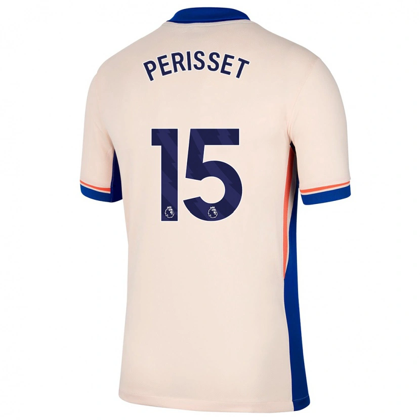 Danxen Donna Maglia Ève Périsset #15 Beige Chiaro Kit Gara Away 2024/25 Maglietta