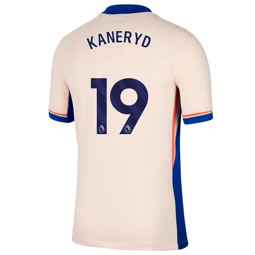 Danxen Donna Maglia Johanna Rytting Kaneryd #19 Beige Chiaro Kit Gara Away 2024/25 Maglietta