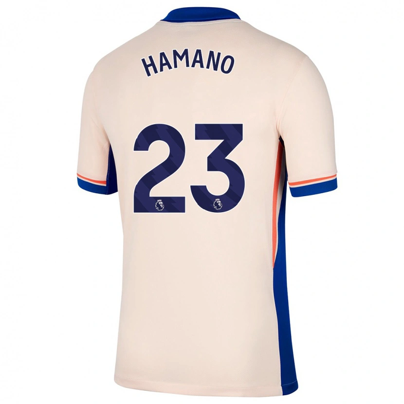 Danxen Donna Maglia Maika Hamano #23 Beige Chiaro Kit Gara Away 2024/25 Maglietta