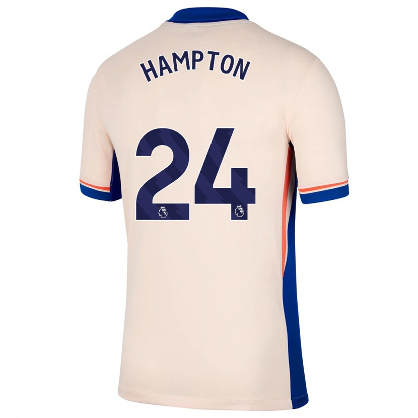 Danxen Donna Maglia Hannah Hampton #24 Beige Chiaro Kit Gara Away 2024/25 Maglietta