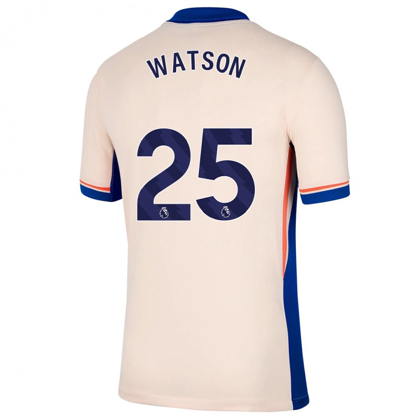 Danxen Donna Maglia Lucy Watson #25 Beige Chiaro Kit Gara Away 2024/25 Maglietta