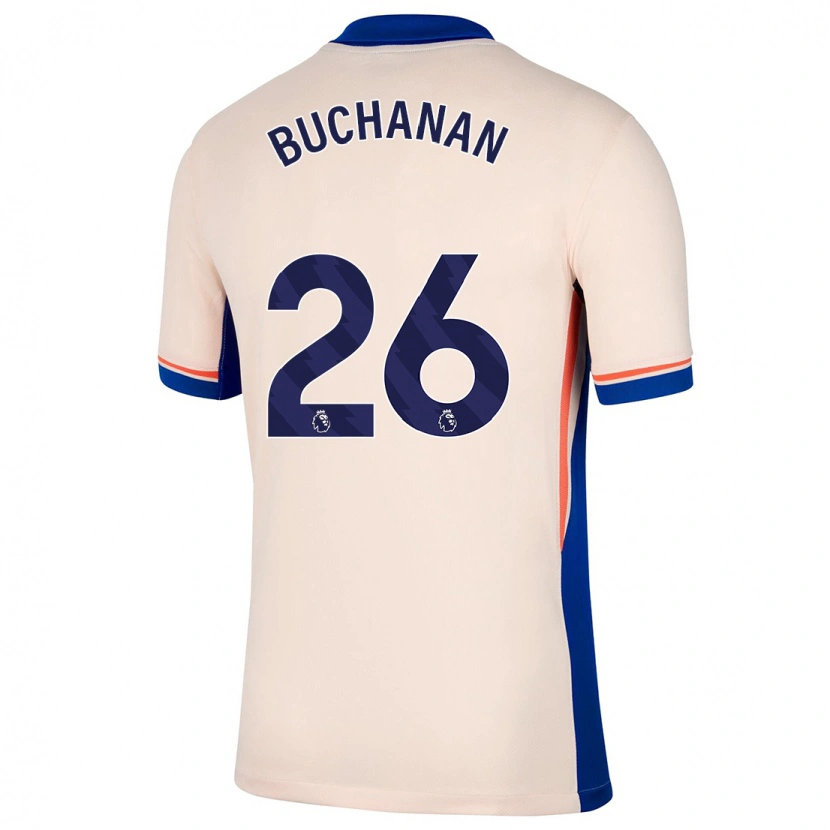 Danxen Donna Maglia Kadeisha Buchanan #26 Beige Chiaro Kit Gara Away 2024/25 Maglietta