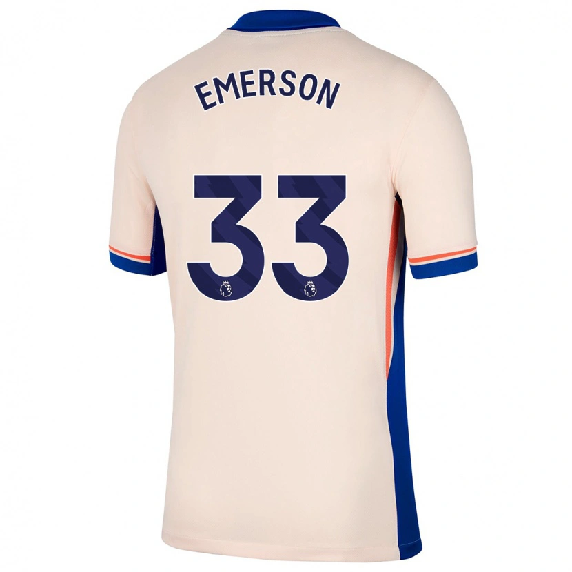 Danxen Donna Maglia Emerson #33 Beige Chiaro Kit Gara Away 2024/25 Maglietta