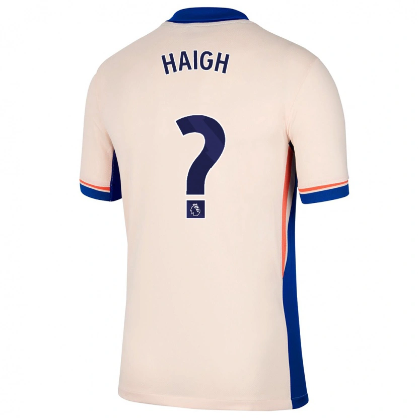 Danxen Donna Maglia Joe Haigh #0 Beige Chiaro Kit Gara Away 2024/25 Maglietta