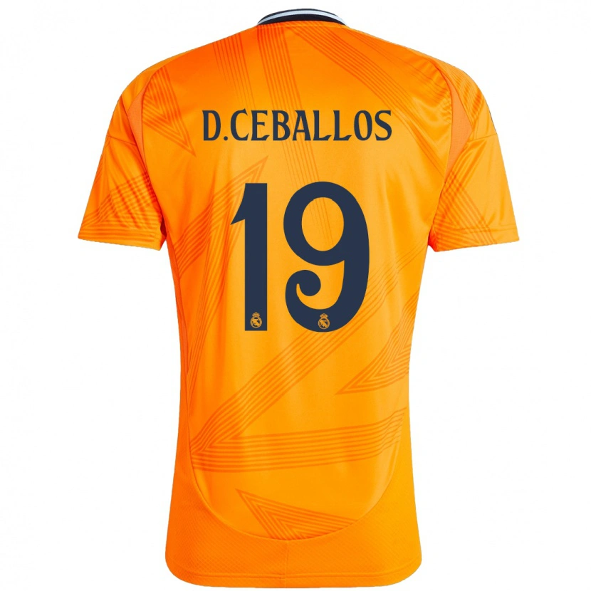 Danxen Donna Maglia Dani Ceballos #19 Arancione Kit Gara Away 2024/25 Maglietta