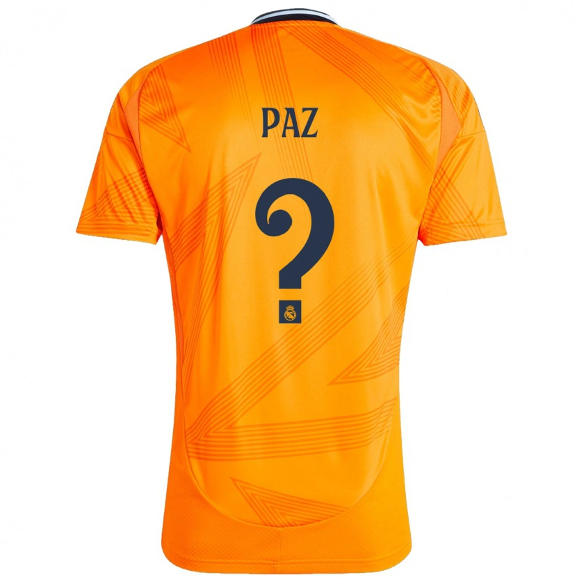 Danxen Donna Maglia Nico Paz #0 Arancione Kit Gara Away 2024/25 Maglietta