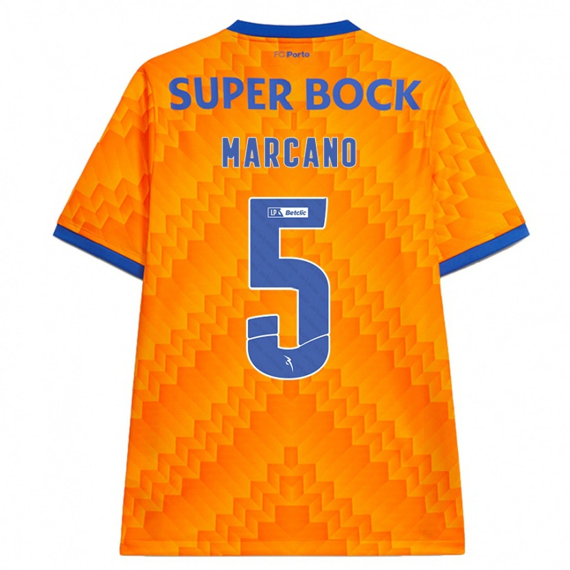 Danxen Donna Maglia Iván Marcano #5 Arancione Kit Gara Away 2024/25 Maglietta