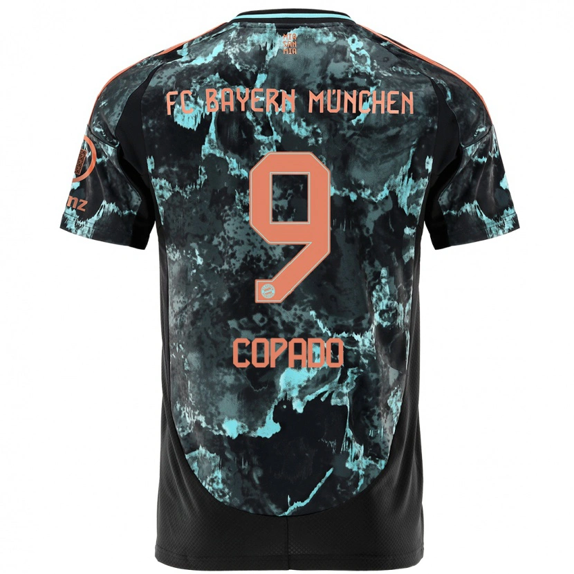 Danxen Donna Maglia Lucas Copado #9 Nero Kit Gara Away 2024/25 Maglietta