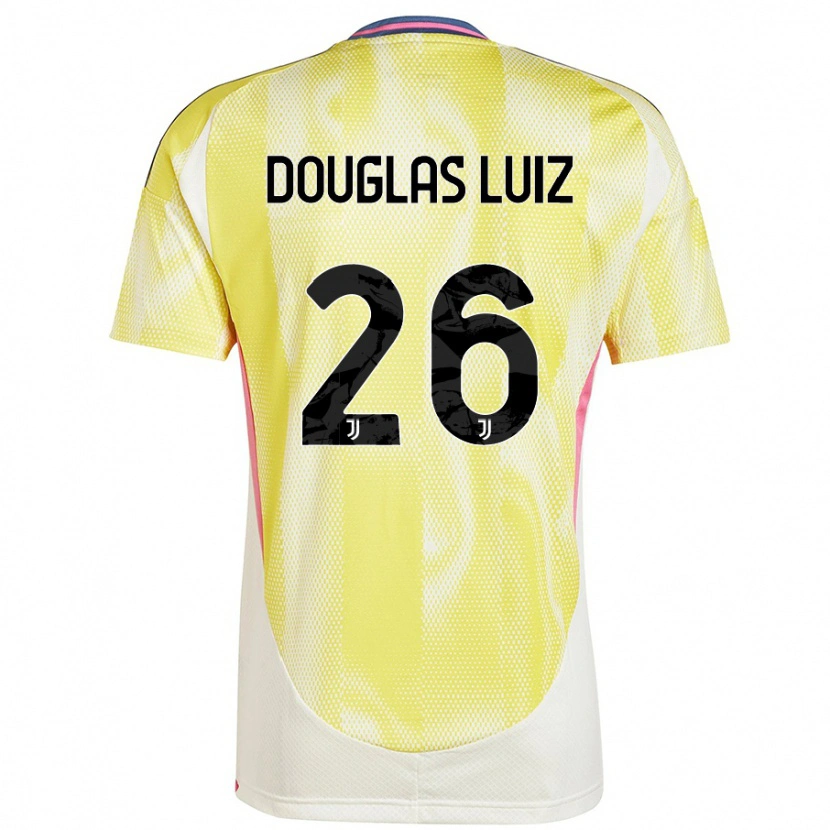 Danxen Donna Maglia Douglas Luiz #26 Giallo Solare Kit Gara Away 2024/25 Maglietta