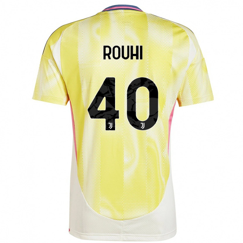 Danxen Donna Maglia Jonas Rouhi #40 Giallo Solare Kit Gara Away 2024/25 Maglietta