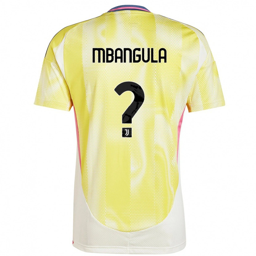 Danxen Donna Maglia Samuel Mbangula #0 Giallo Solare Kit Gara Away 2024/25 Maglietta