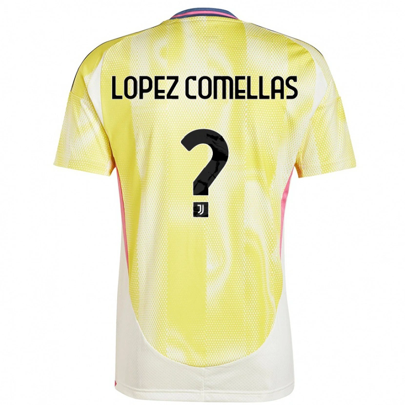 Danxen Donna Maglia Ivan Lopez Comellas #0 Giallo Solare Kit Gara Away 2024/25 Maglietta