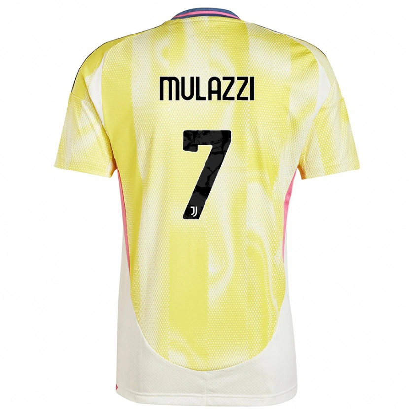 Danxen Donna Maglia Gabriele Mulazzi #7 Giallo Solare Kit Gara Away 2024/25 Maglietta