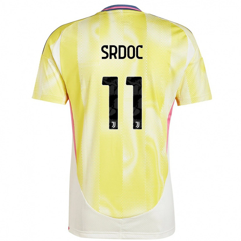 Danxen Donna Maglia Ivano Srdoc #11 Giallo Solare Kit Gara Away 2024/25 Maglietta