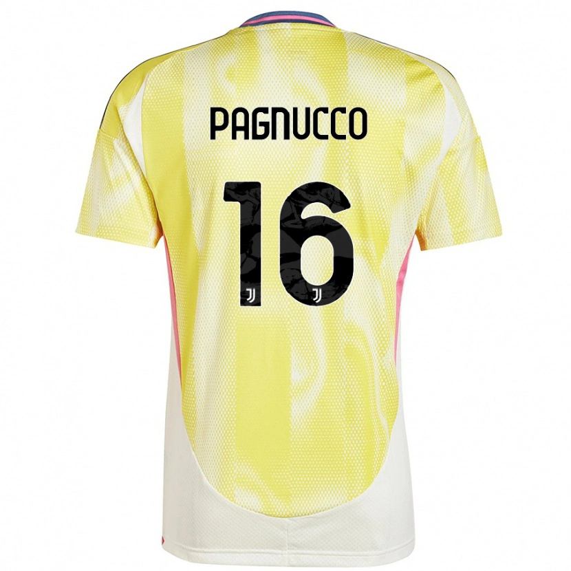 Danxen Donna Maglia Filippo Pagnucco #16 Giallo Solare Kit Gara Away 2024/25 Maglietta