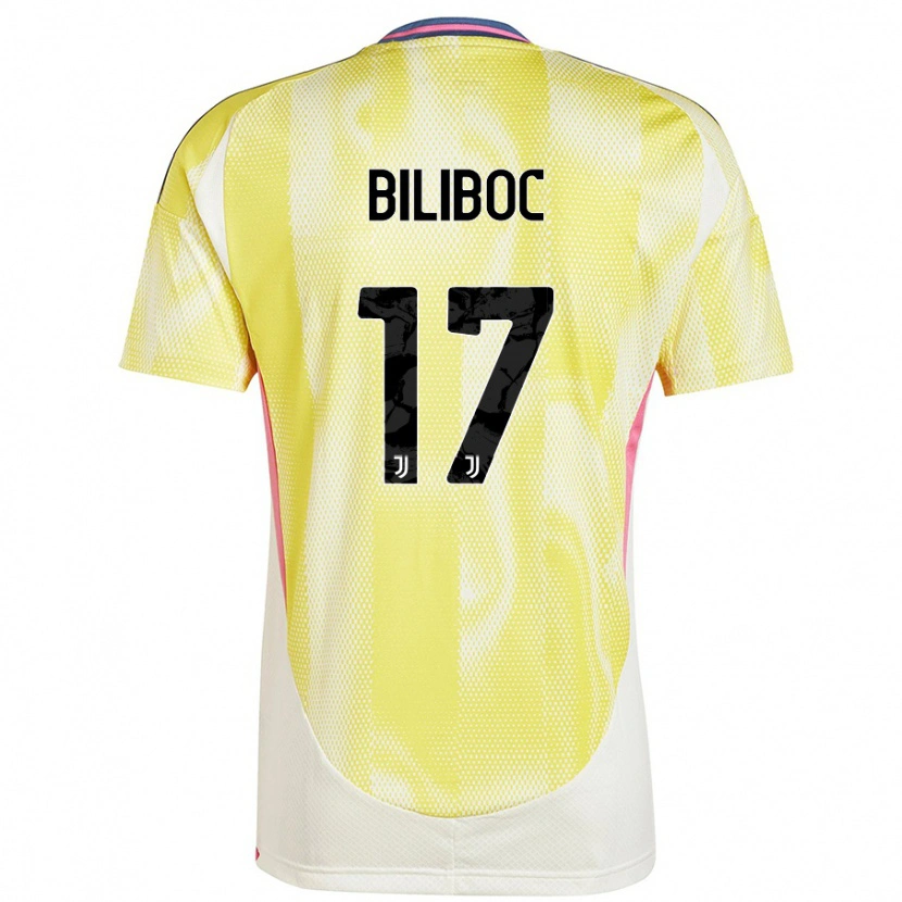 Danxen Donna Maglia Lorenzo Biliboc #17 Giallo Solare Kit Gara Away 2024/25 Maglietta