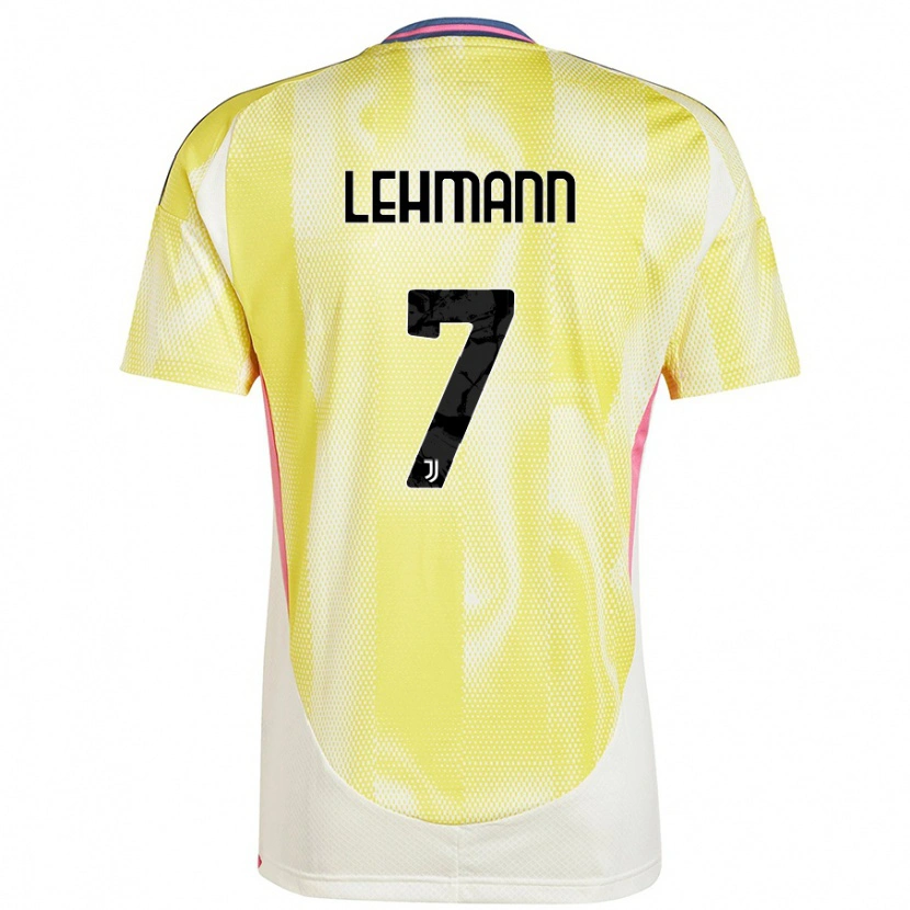 Danxen Donna Maglia Alisha Lehmann #7 Giallo Solare Kit Gara Away 2024/25 Maglietta