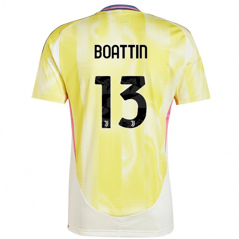 Danxen Donna Maglia Lisa Boattin #13 Giallo Solare Kit Gara Away 2024/25 Maglietta