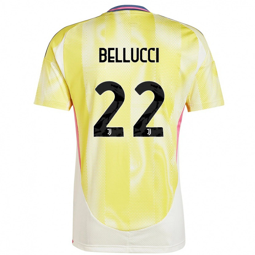Danxen Donna Maglia Melissa Bellucci #22 Giallo Solare Kit Gara Away 2024/25 Maglietta