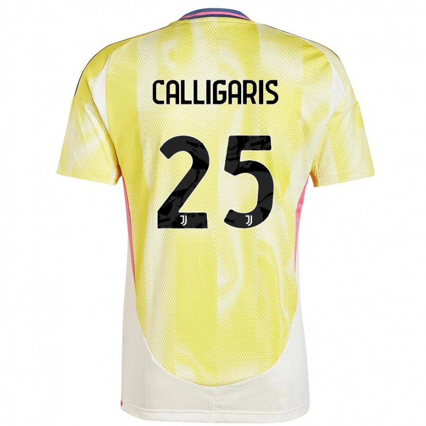 Danxen Donna Maglia Viola Calligaris #25 Giallo Solare Kit Gara Away 2024/25 Maglietta