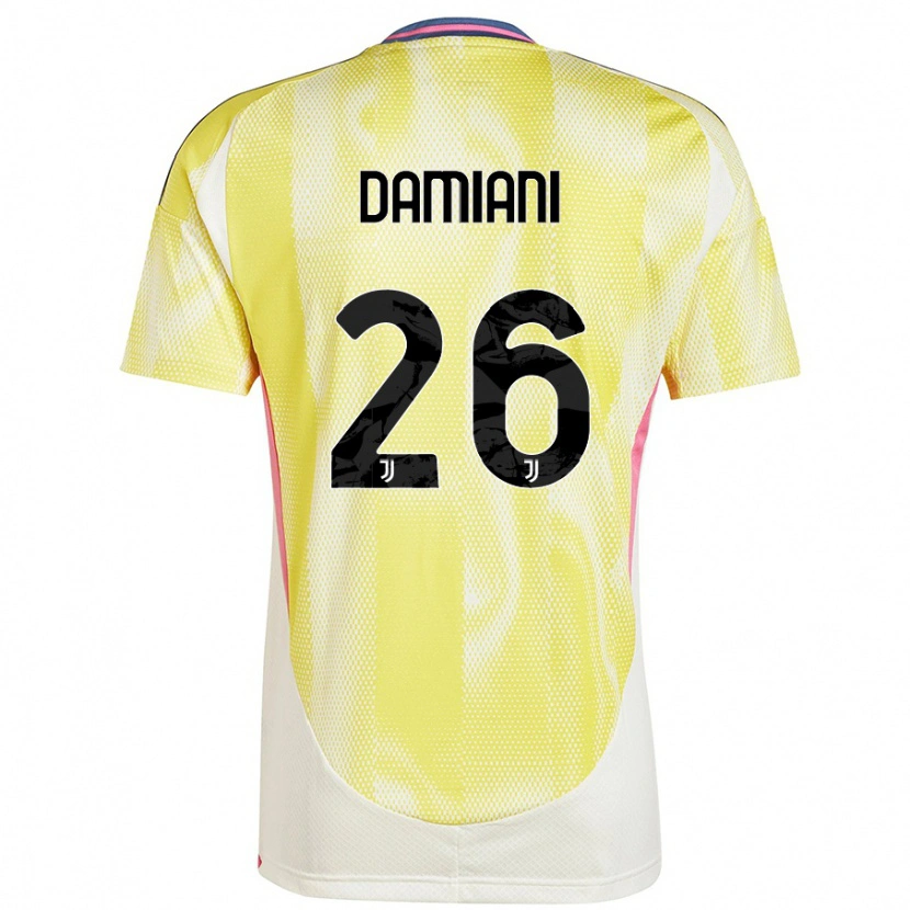 Danxen Donna Maglia Samuele Damiani #26 Giallo Solare Kit Gara Away 2024/25 Maglietta