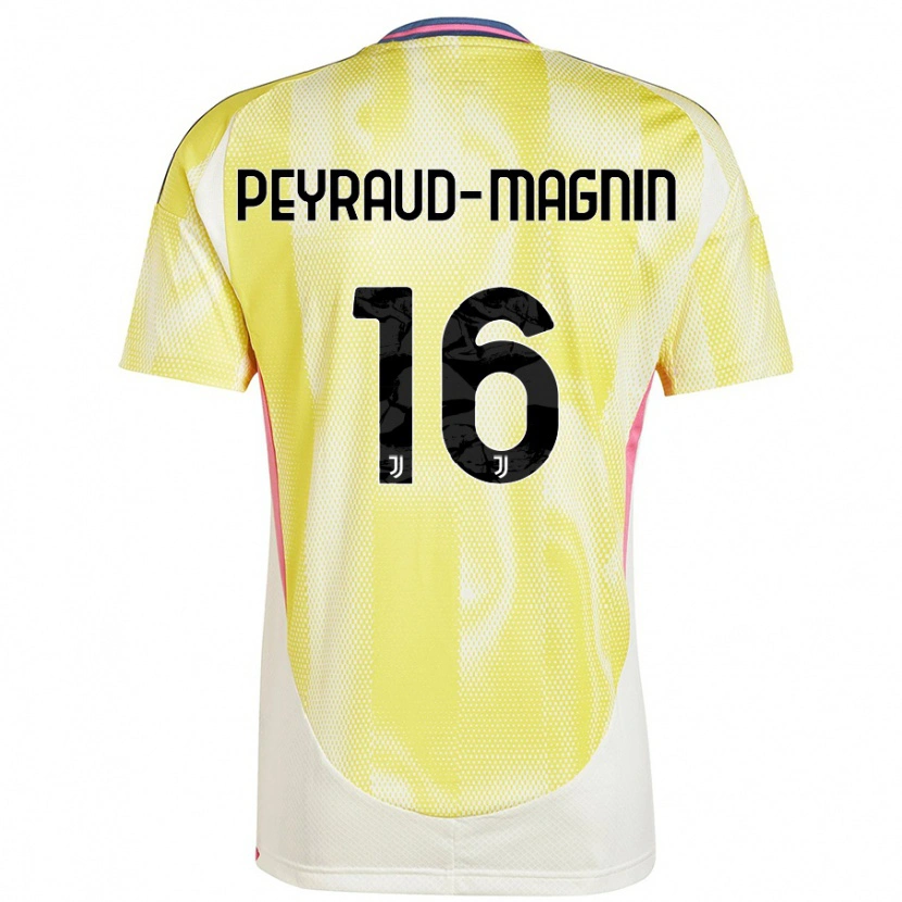 Danxen Donna Maglia Pauline Peyraud-Magnin #16 Giallo Solare Kit Gara Away 2024/25 Maglietta