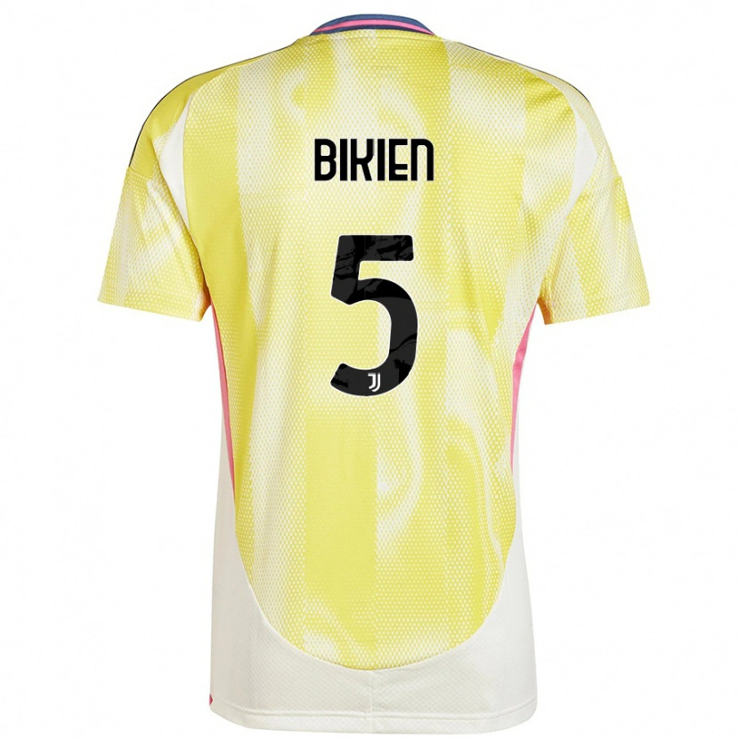 Danxen Donna Maglia Felix Nzouango Bikien #5 Giallo Solare Kit Gara Away 2024/25 Maglietta
