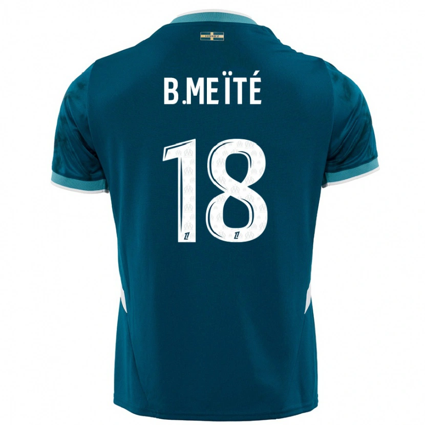 Danxen Donna Maglia Bamo Meïté #18 Turchese Blu Kit Gara Away 2024/25 Maglietta