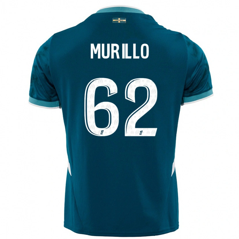 Danxen Donna Maglia Amir Murillo #62 Turchese Blu Kit Gara Away 2024/25 Maglietta