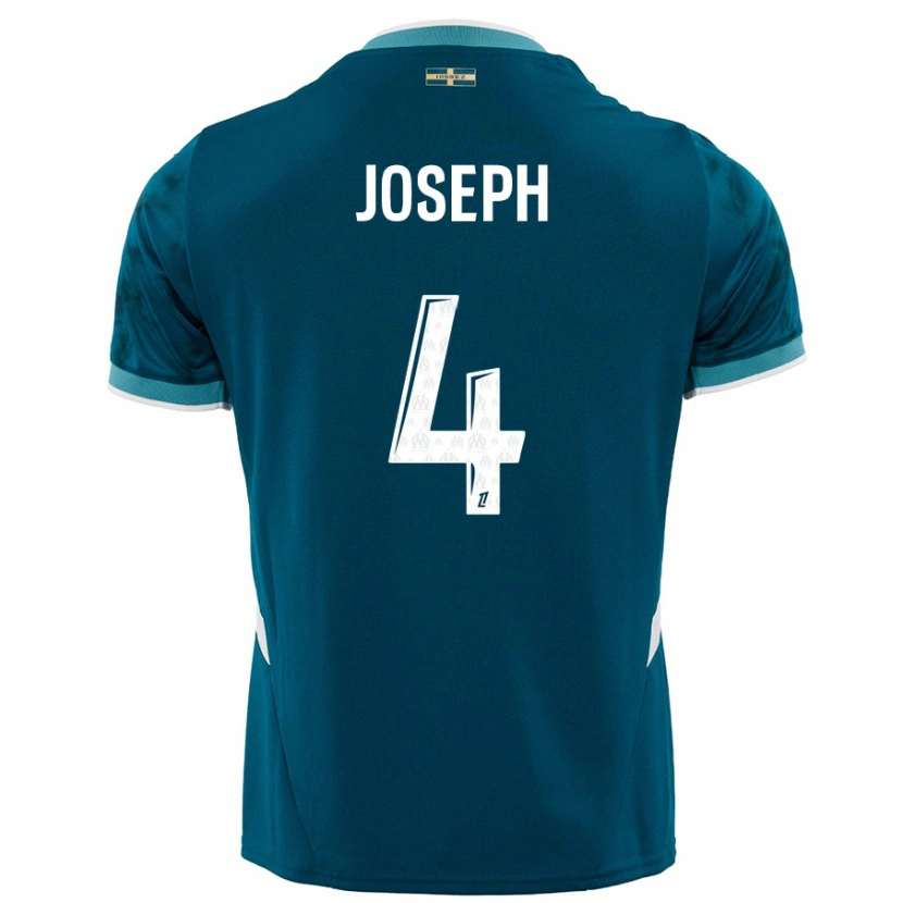 Danxen Donna Maglia Tabita Joseph #4 Turchese Blu Kit Gara Away 2024/25 Maglietta
