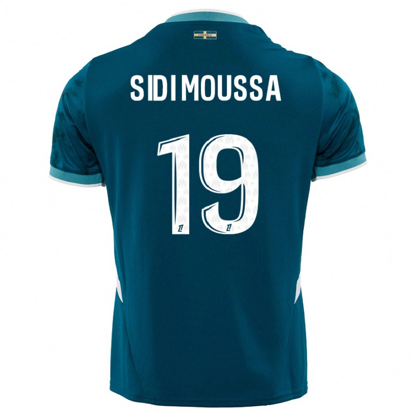Danxen Donna Maglia Salima Sidi Moussa #19 Turchese Blu Kit Gara Away 2024/25 Maglietta