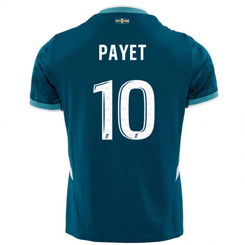 Danxen Donna Maglia Dimitri Payet #10 Turchese Blu Kit Gara Away 2024/25 Maglietta