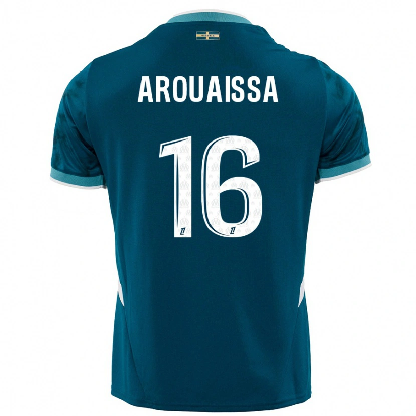 Danxen Donna Maglia Ines Arouaissa #16 Turchese Blu Kit Gara Away 2024/25 Maglietta