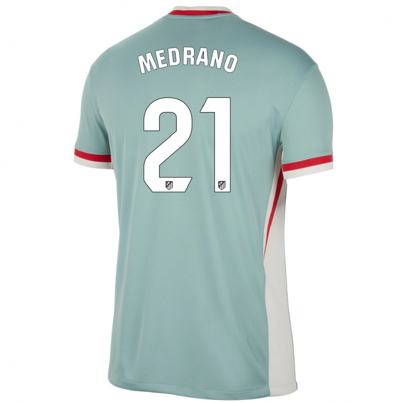Danxen Donna Maglia Fernando Medrano #21 Beige Chiaro Blu Kit Gara Away 2024/25 Maglietta