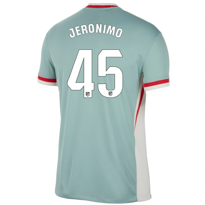 Danxen Donna Maglia Isaiah Jeronimo #45 Beige Chiaro Blu Kit Gara Away 2024/25 Maglietta